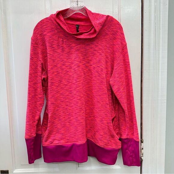 RBX Tops - RBX fleece line cowl neck sweatshirt with pockets and thumb holes women's xl